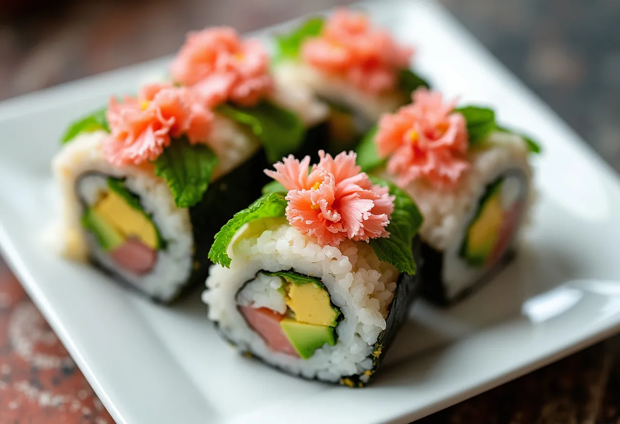 Sakura Temaki recipe image