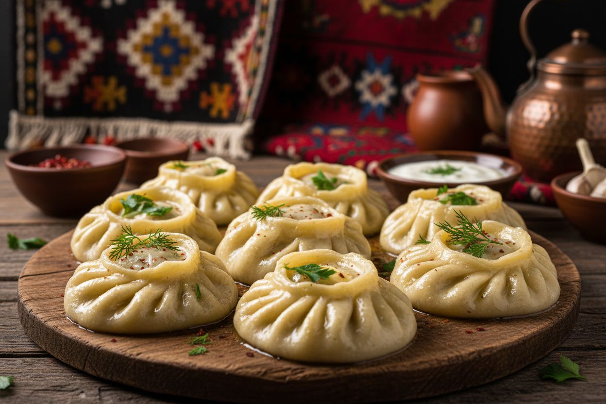 Sarymsaq Manty recipe image