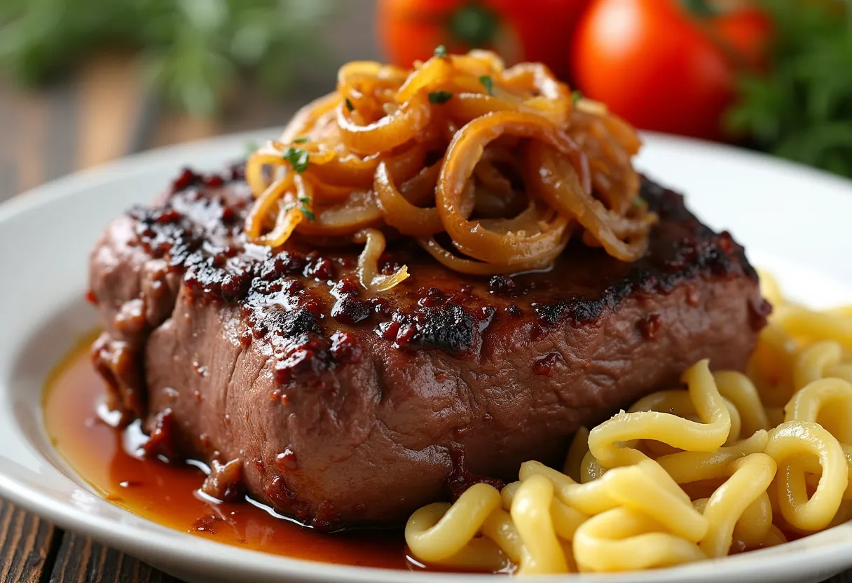 Schwäbischer Zwiebelrostbraten recipe image