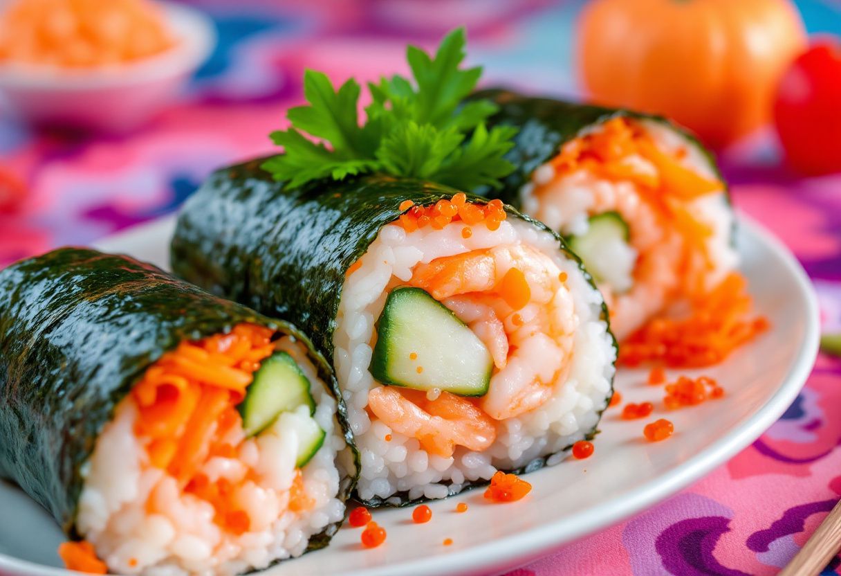 Seafood Gimbap Rolls recipe image