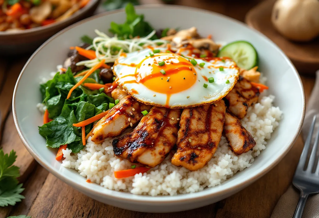 Seoul Flame Chicken Bibimbap recipe image