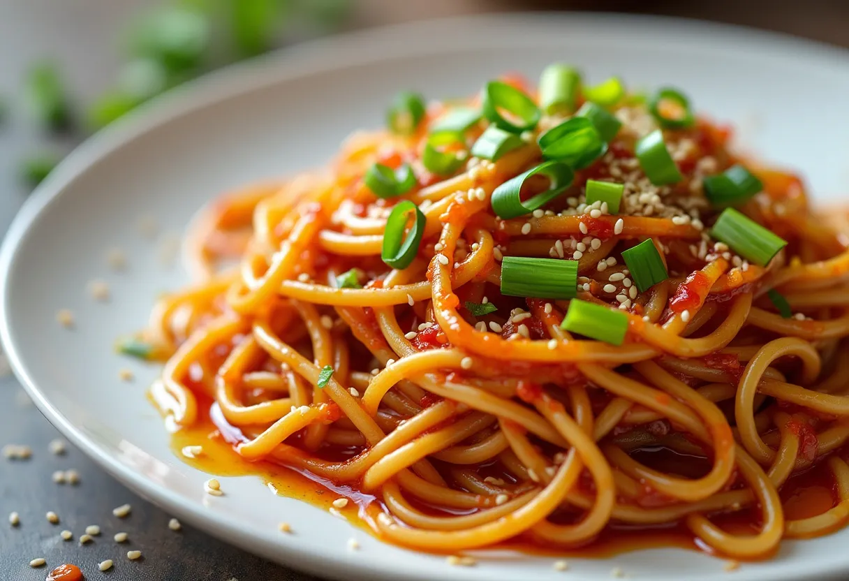 Sichuan Garlic Noodles recipe image