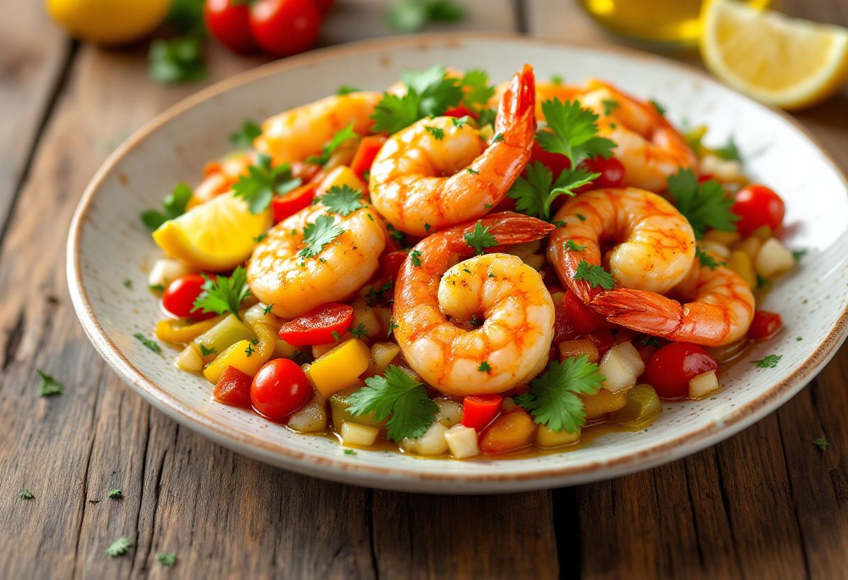 Sierra Leonean Pepper Shrimp recipe image
