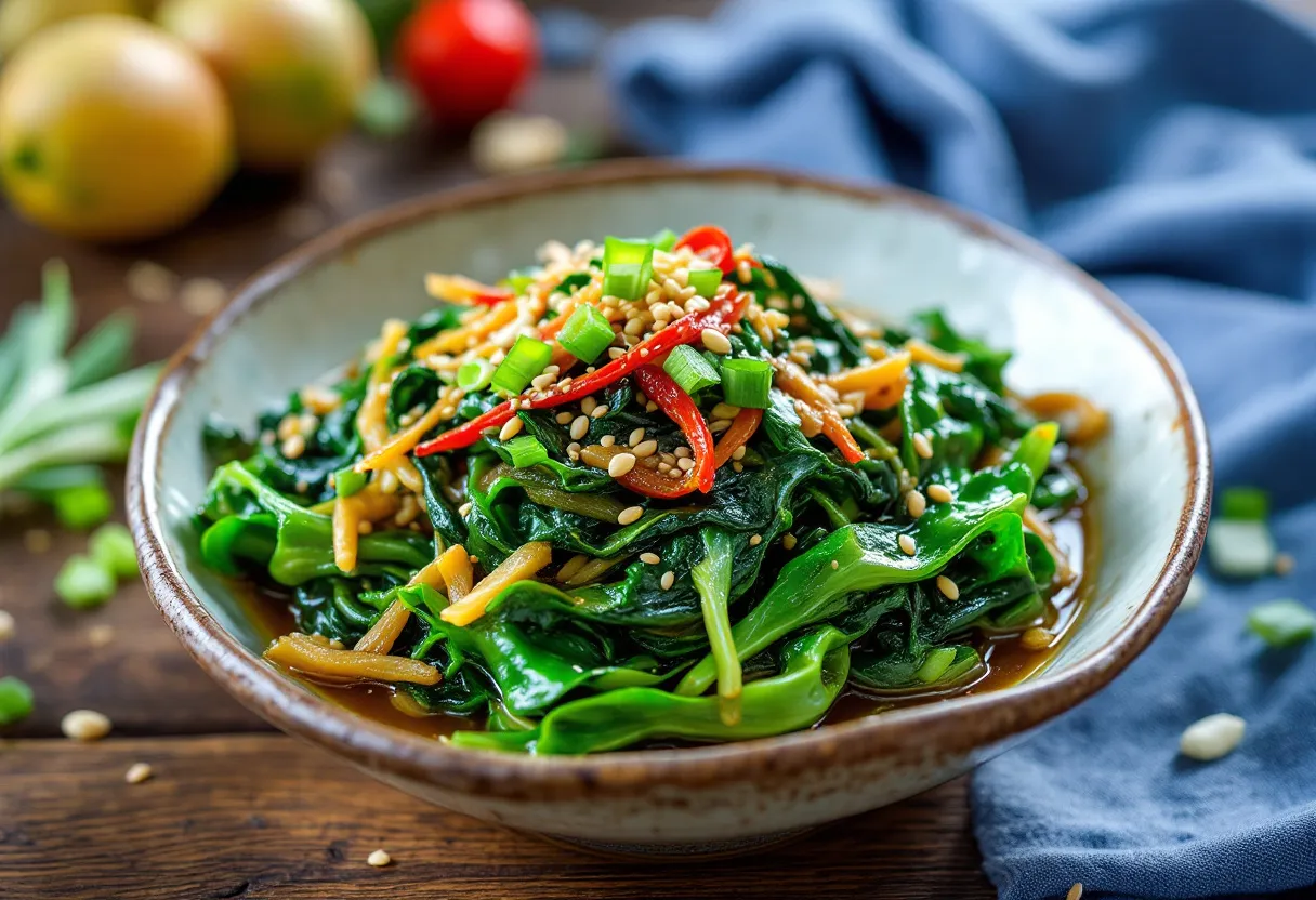 Sigeumchi-Muchim recipe image