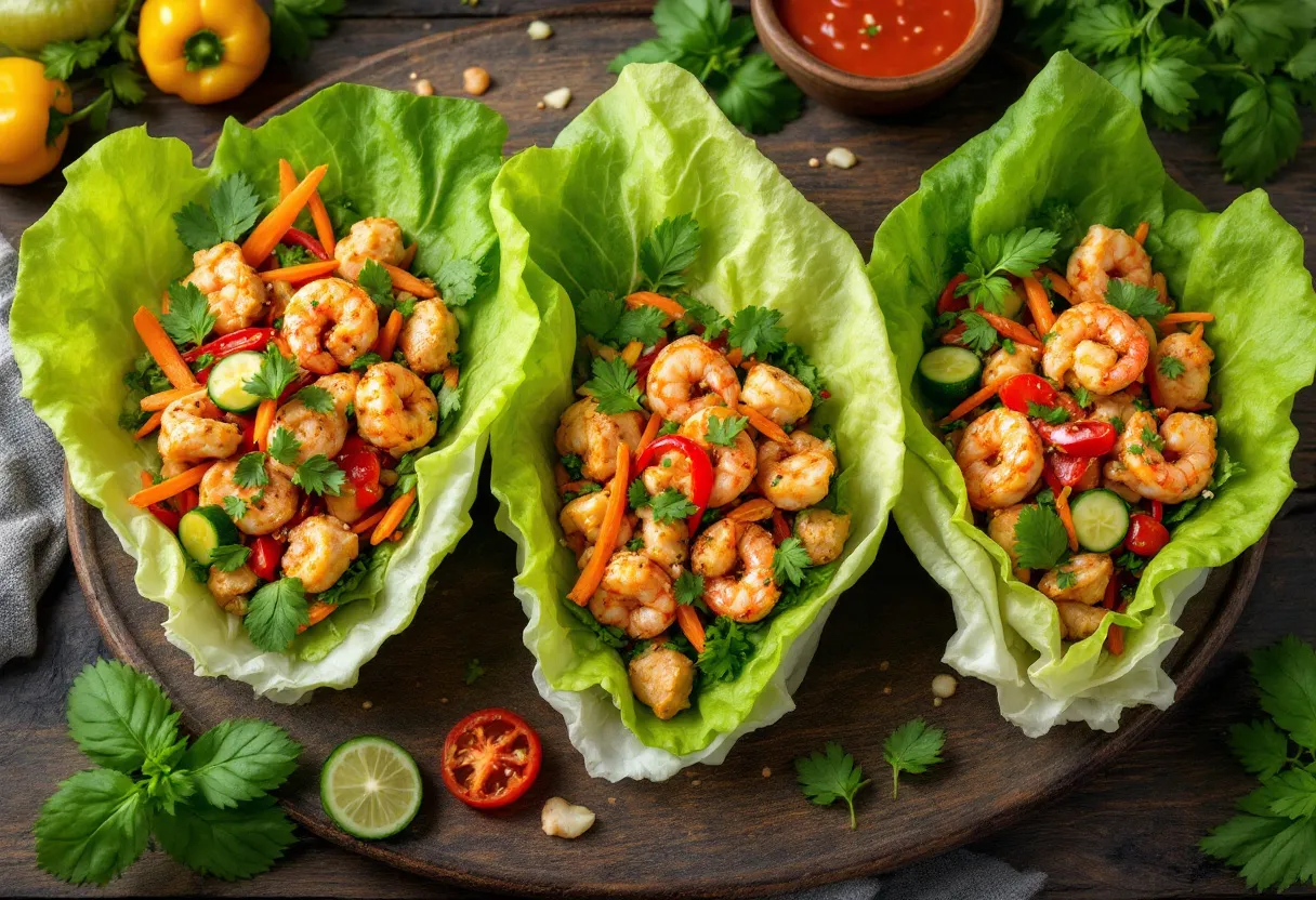 Spicy Leaf Wraps recipe image
