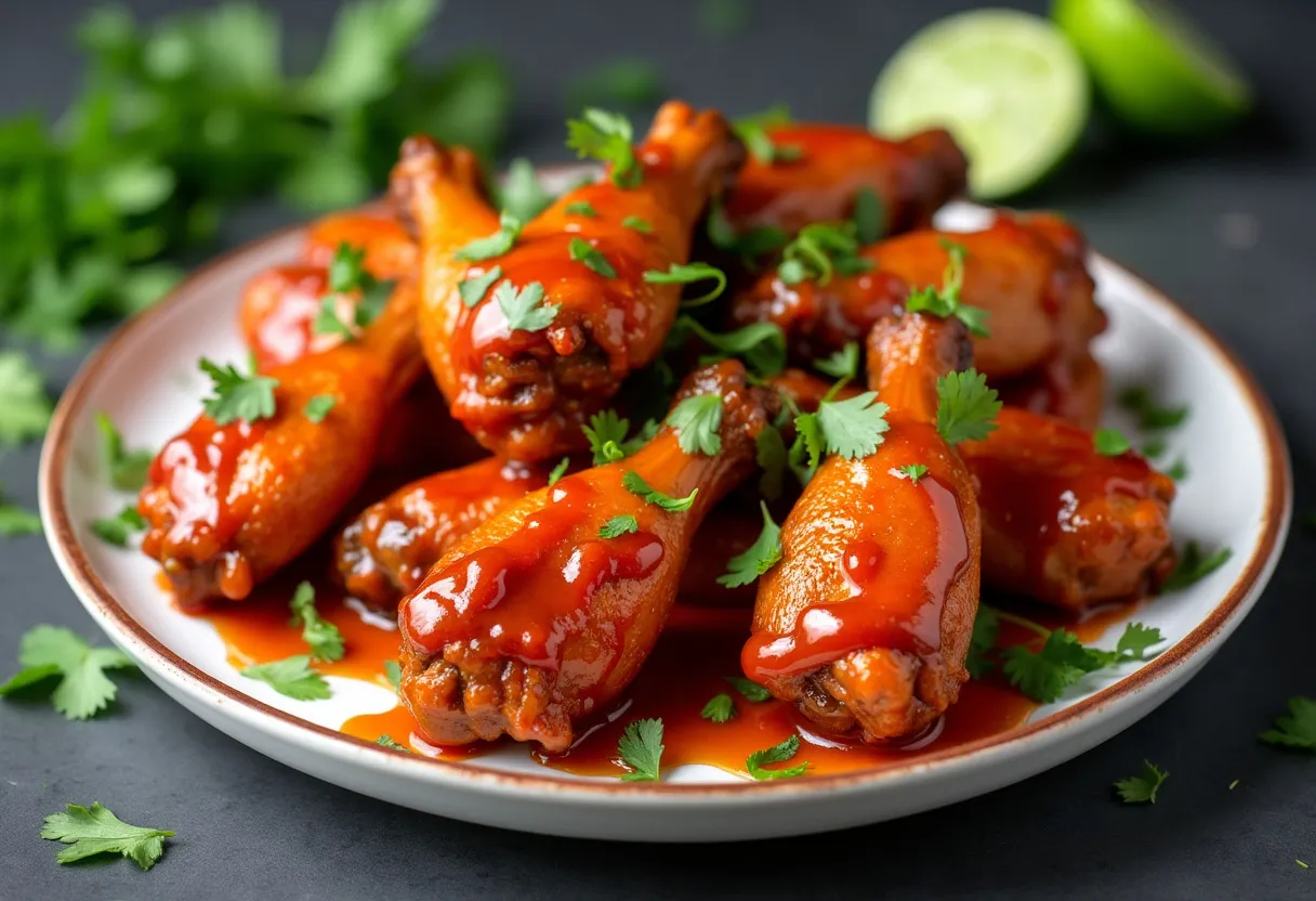 Sriracha Chicken Wings recipe image