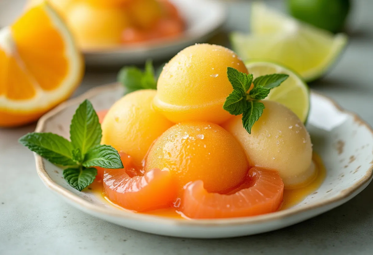 St. Pierre Citrus Sorbet recipe image