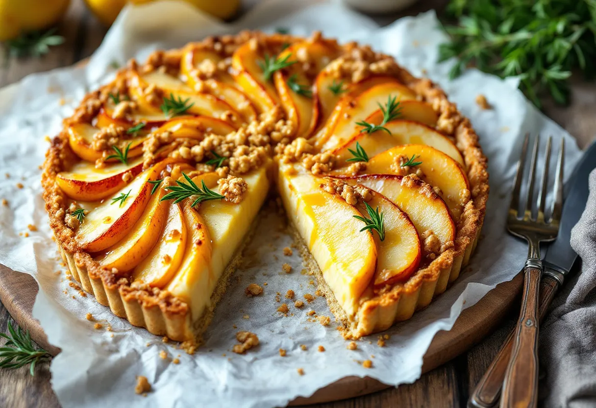 Stilton Crumble Tart recipe image