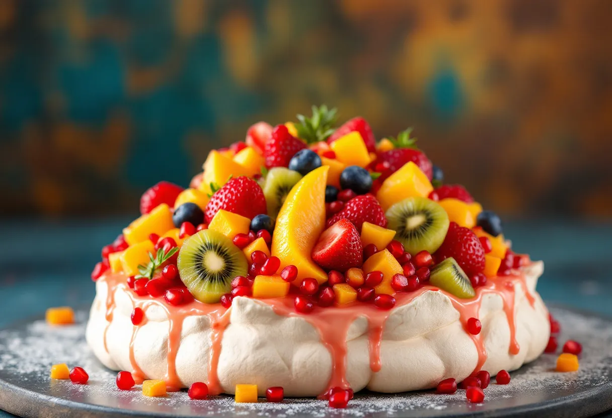 Sydney Sunset Pavlova recipe image