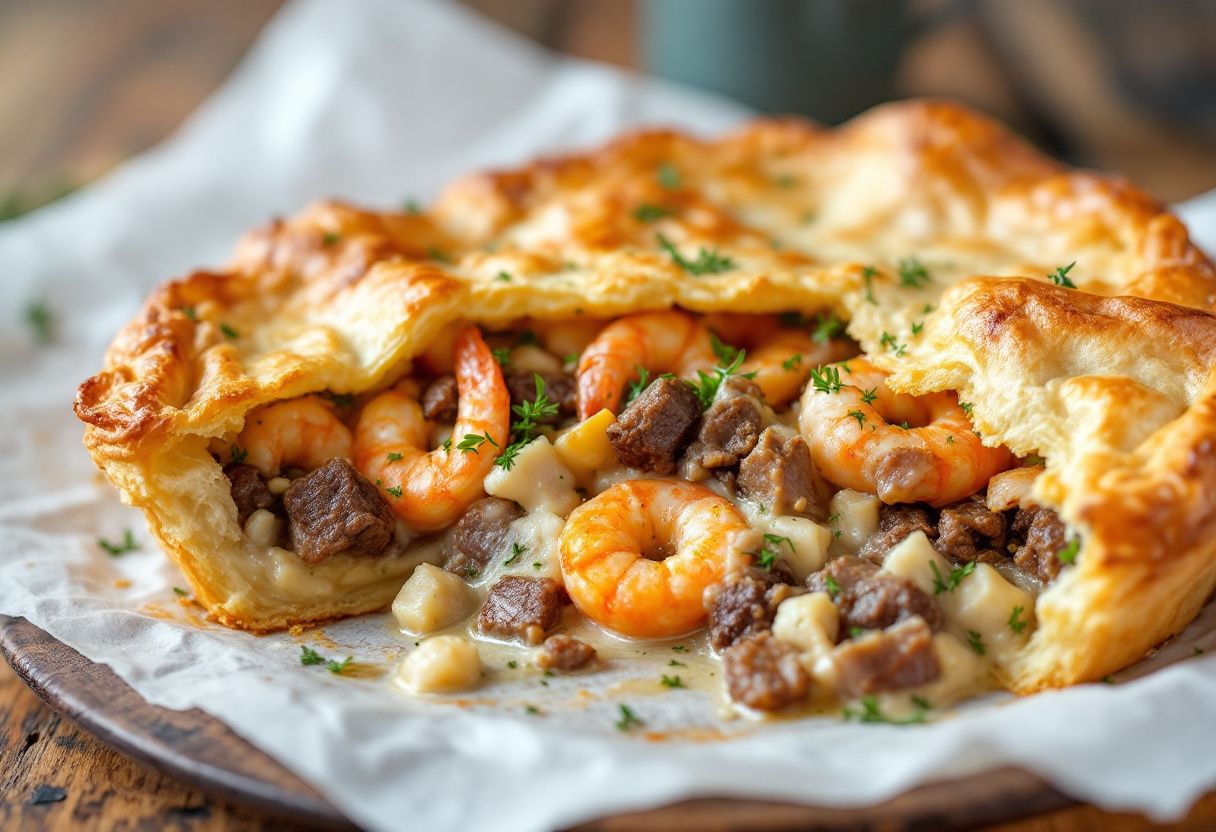 Sydney Surf & Turf Pie recipe image