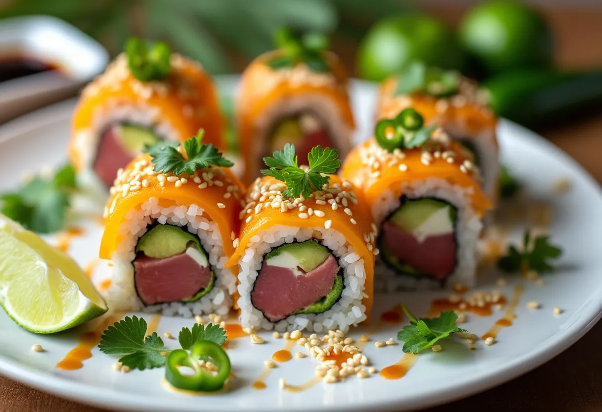 Tahitian Ahi Spice Roll recipe image