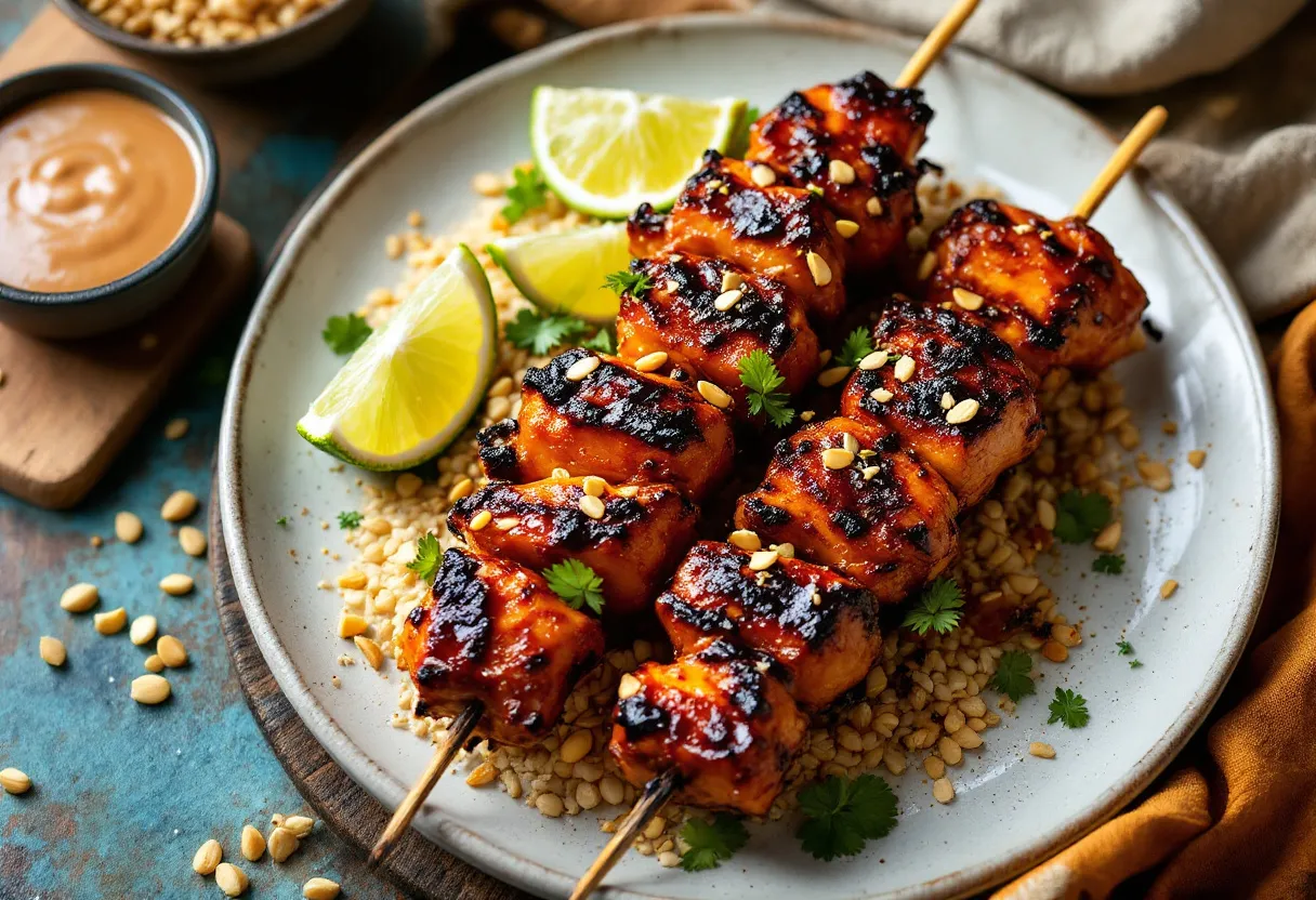 Tamarind Spice Satay recipe image