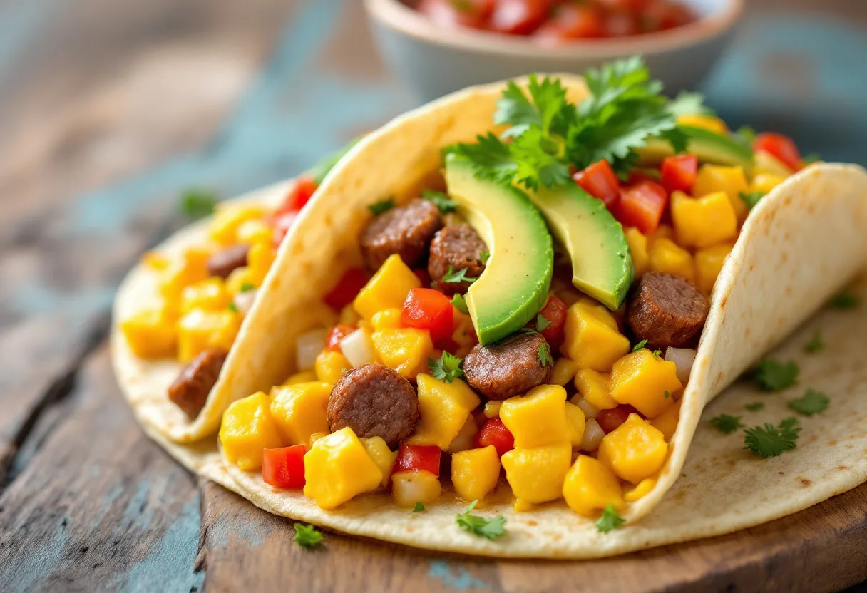 Texan Sunrise Tacos recipe image