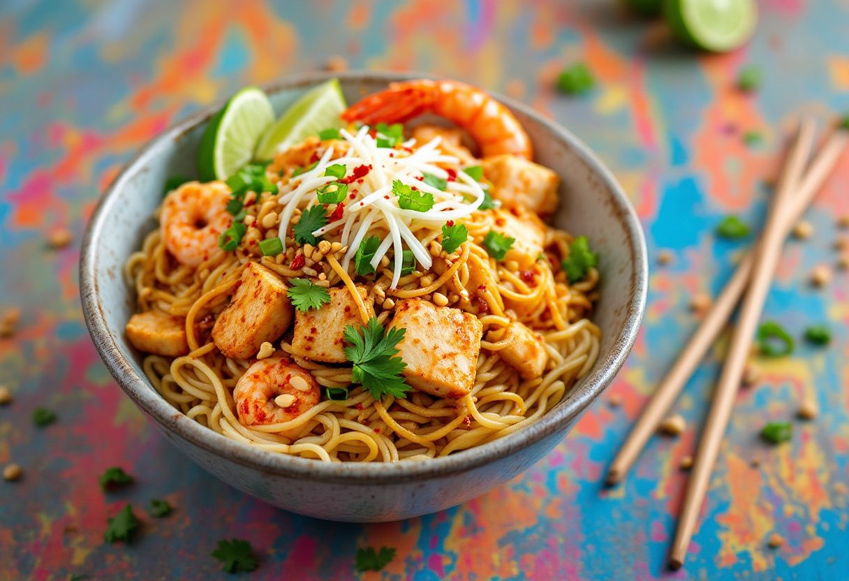 Thai Harmony Noodles recipe image