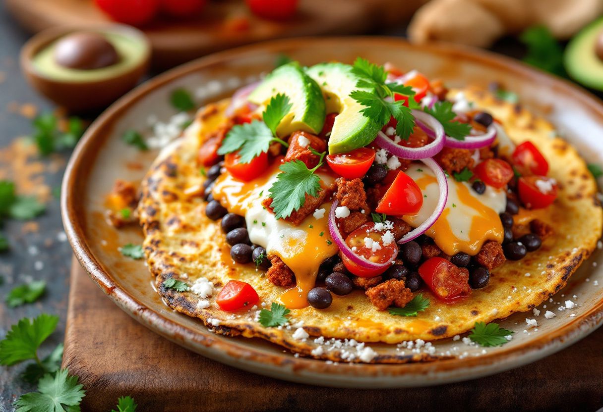 Tlayuda Española recipe image