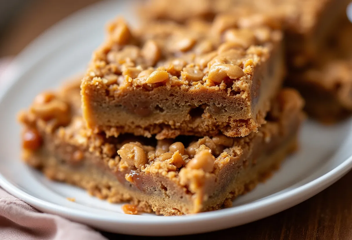 Toffee Oat Bars recipe image