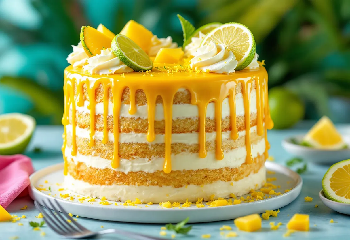 Tropical Drizzle Cake recipe image
