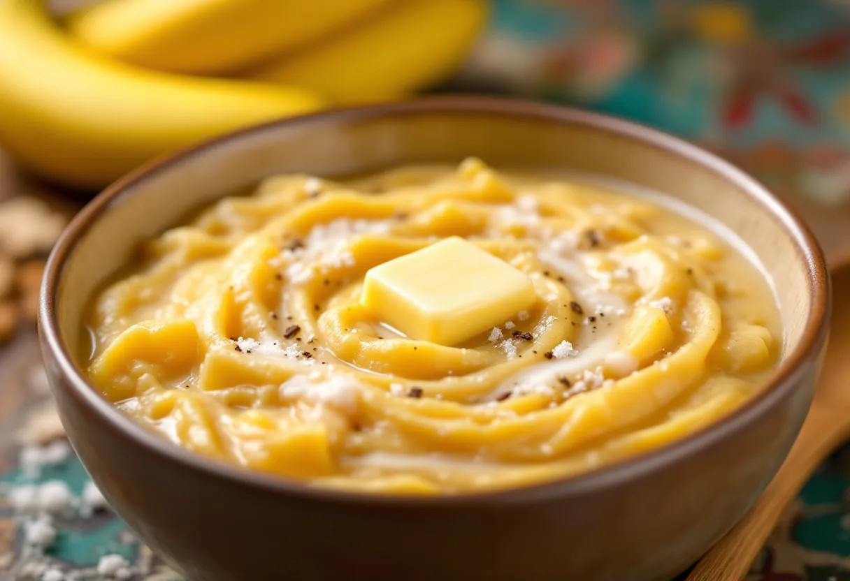 Umutsima w'Imyumbati n'Umuneke recipe image