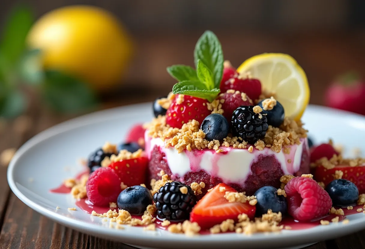 Welsh Berry Parfait recipe image