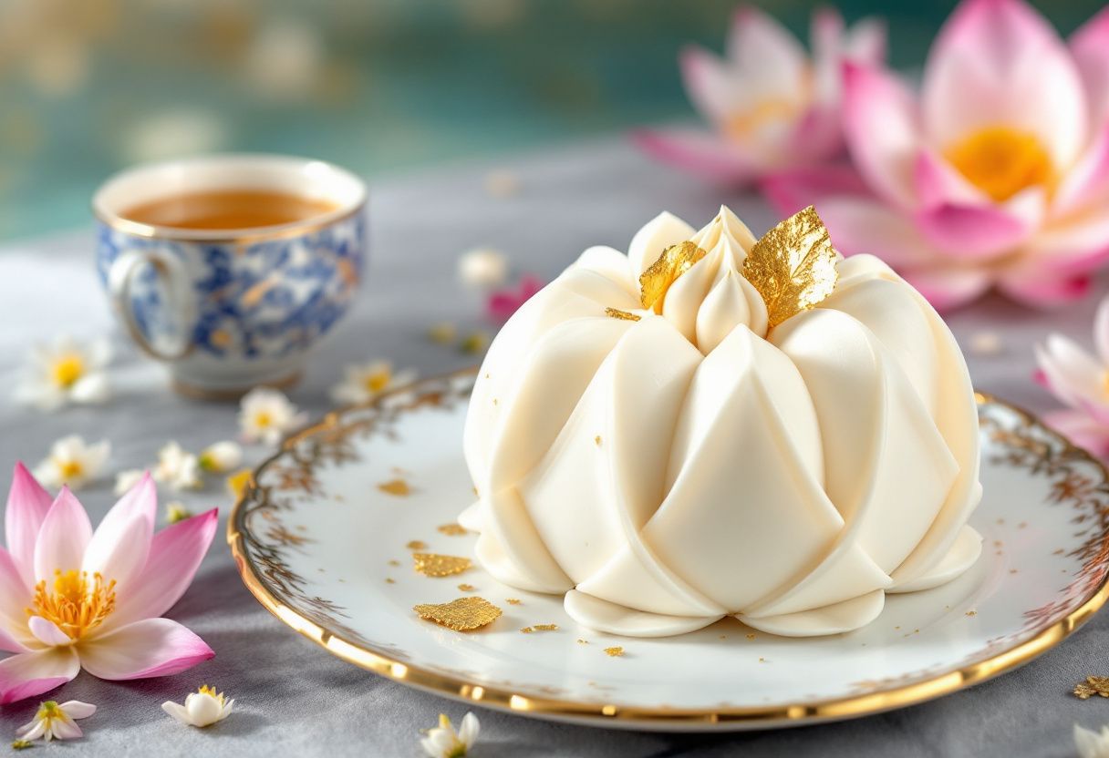 White Silk Lotus Cake recipe image