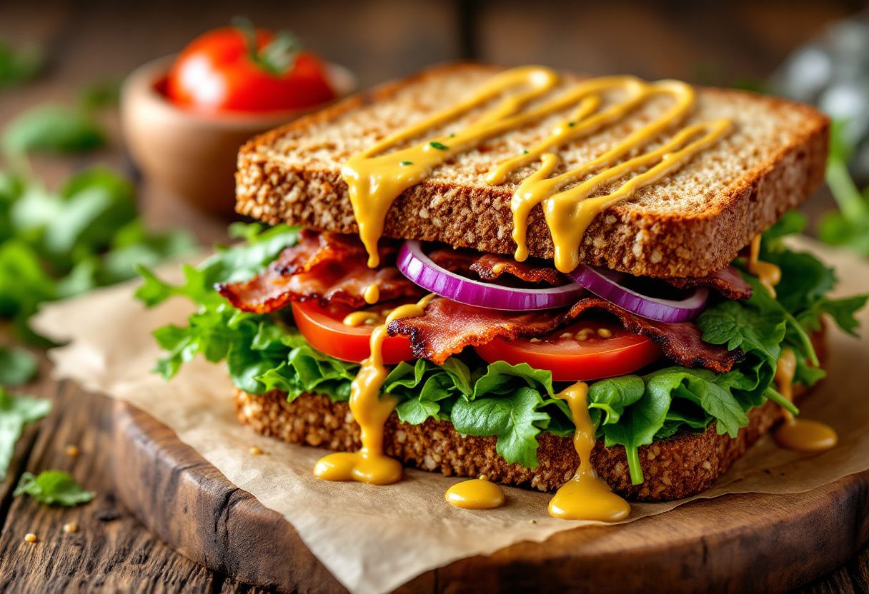 Wilted Salad Sandwich recipe image