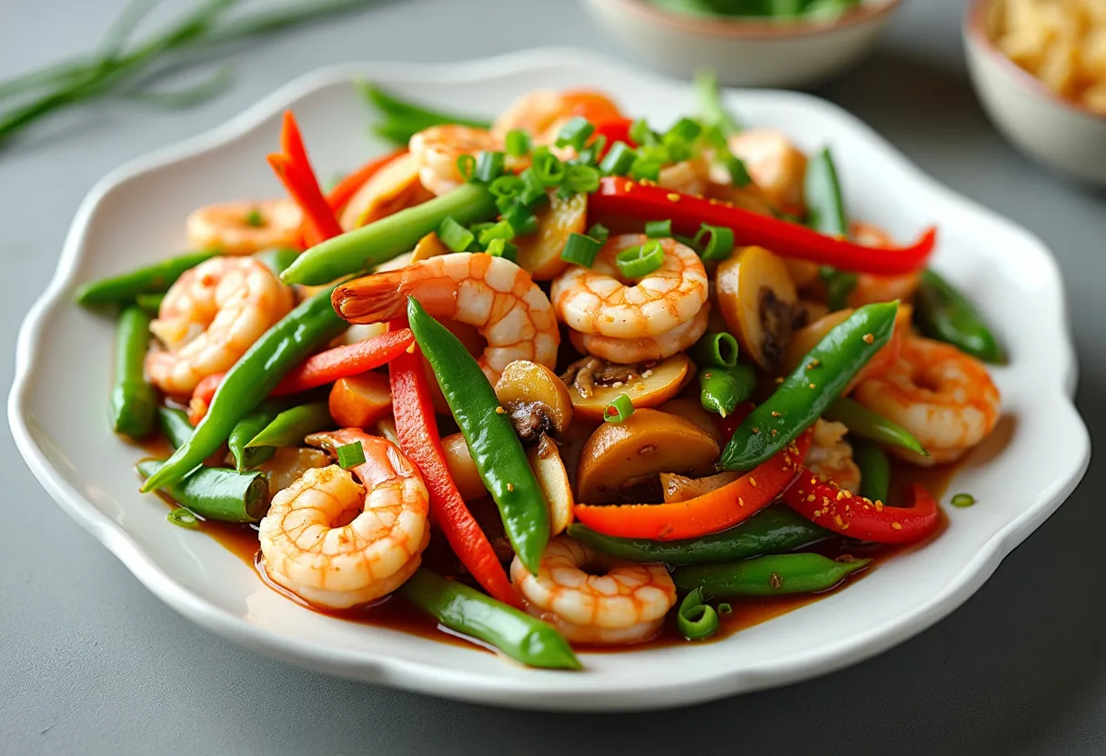 Wok-Flamed Seven Treasures recipe image