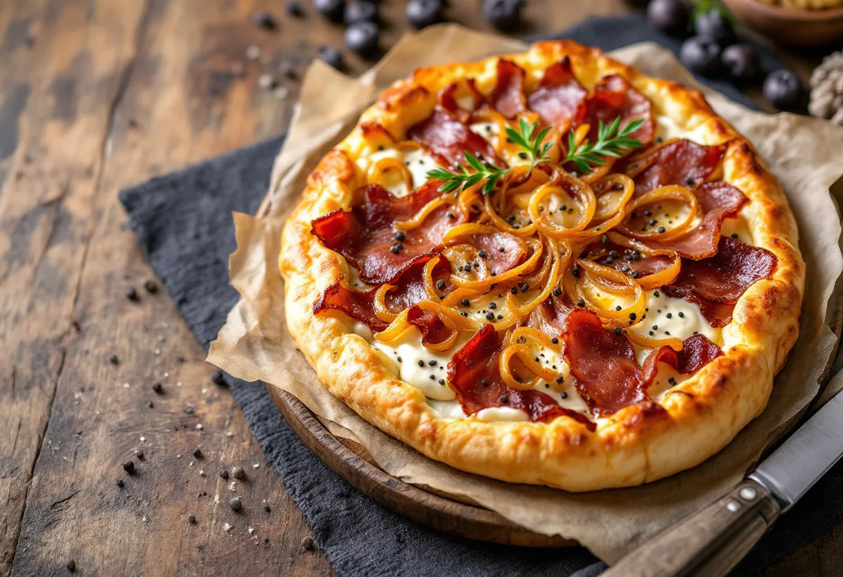 Wurziger Speckkuchen recipe image