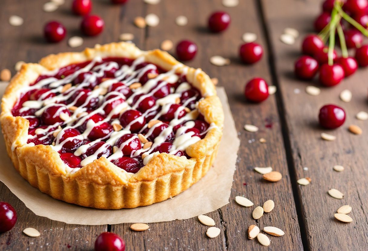 Yarra Valley Cherry Drizzle Tart recipe image