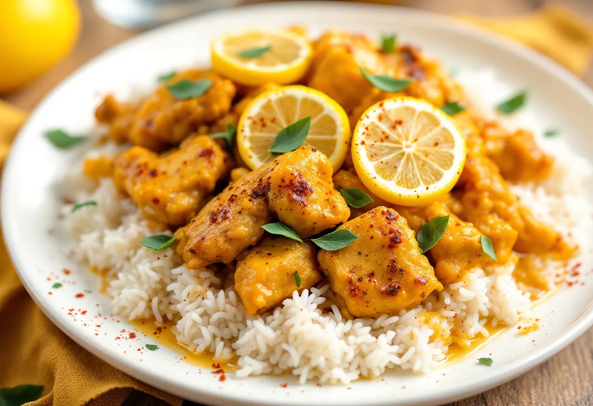 Yassa au Poulet Togo Style recipe image