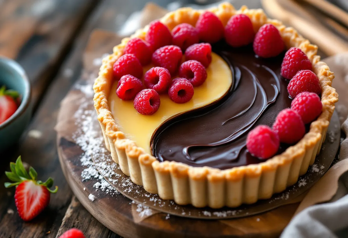 Yingyang Tart recipe image