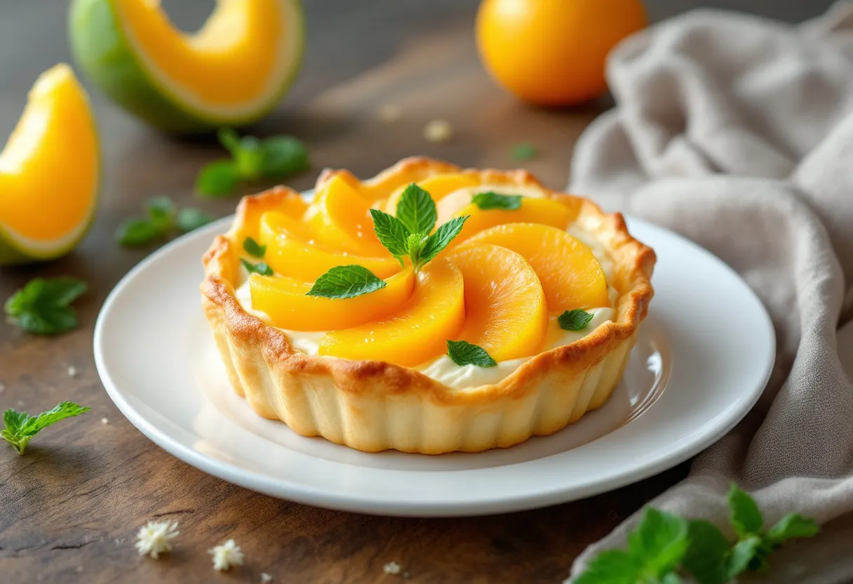 Yubari Melon Puff Tart recipe image