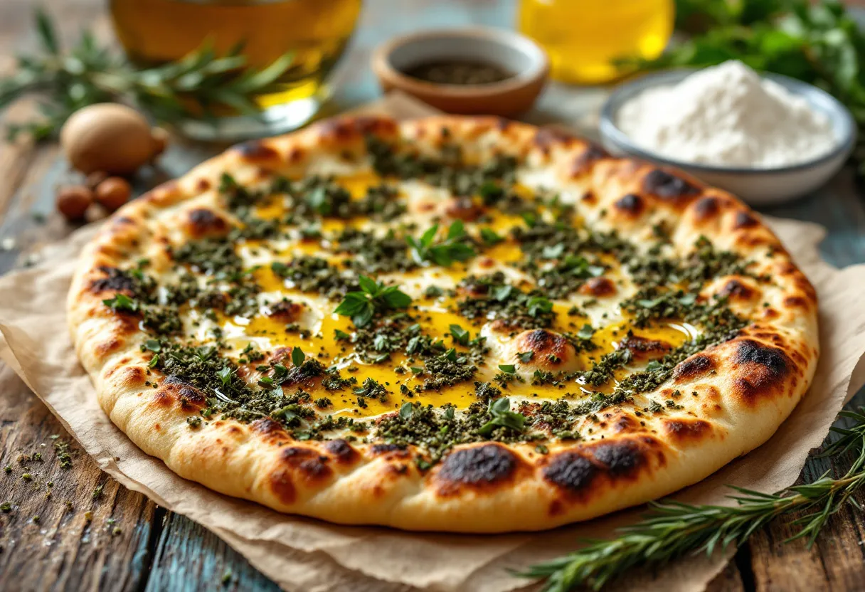 Zaatar Manakish recipe image