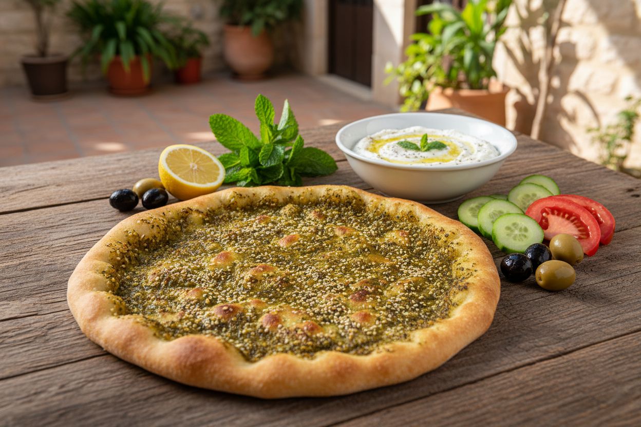 Zaatar Manousheh recipe image