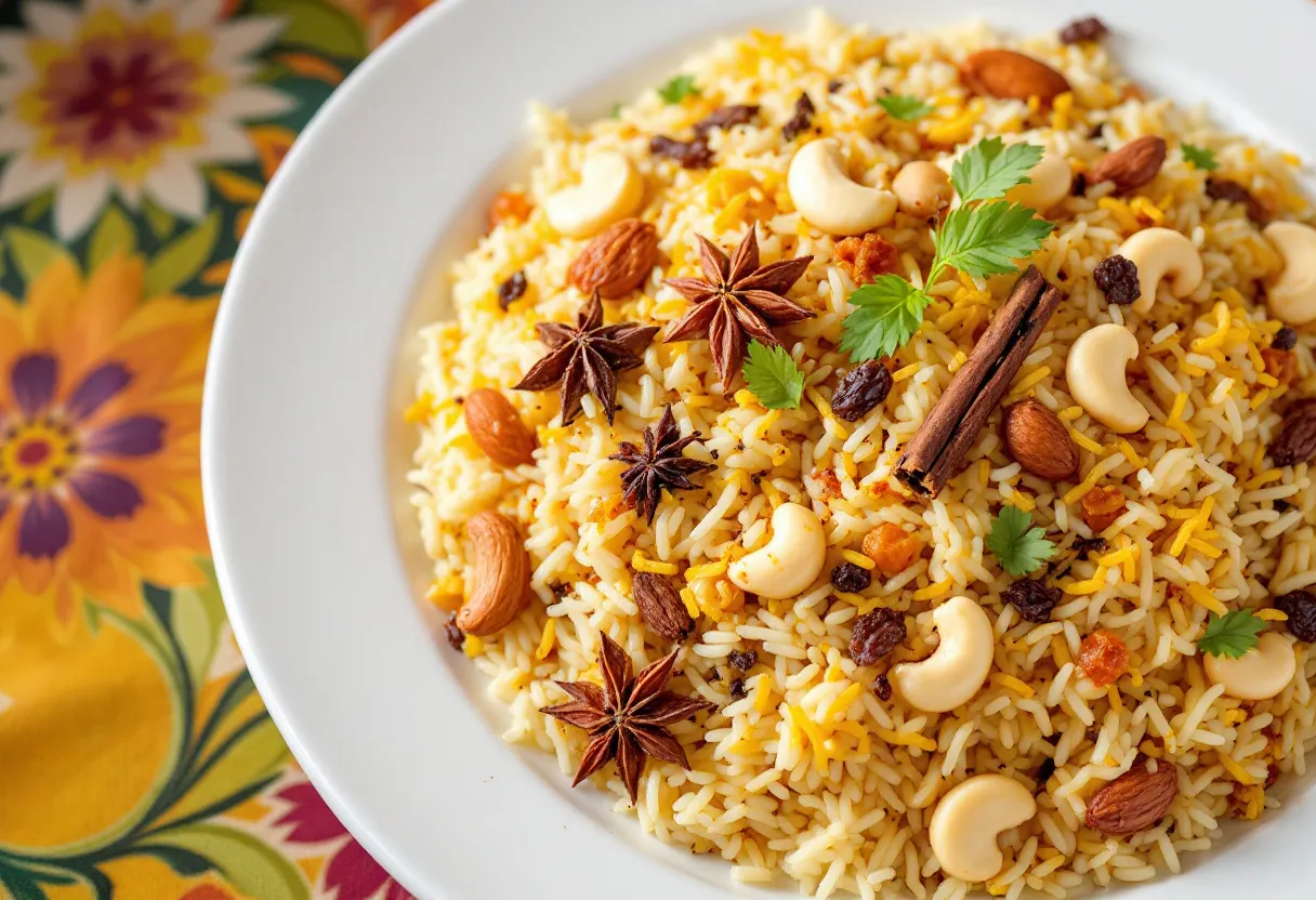 Zafrani Kesar Pulao recipe image