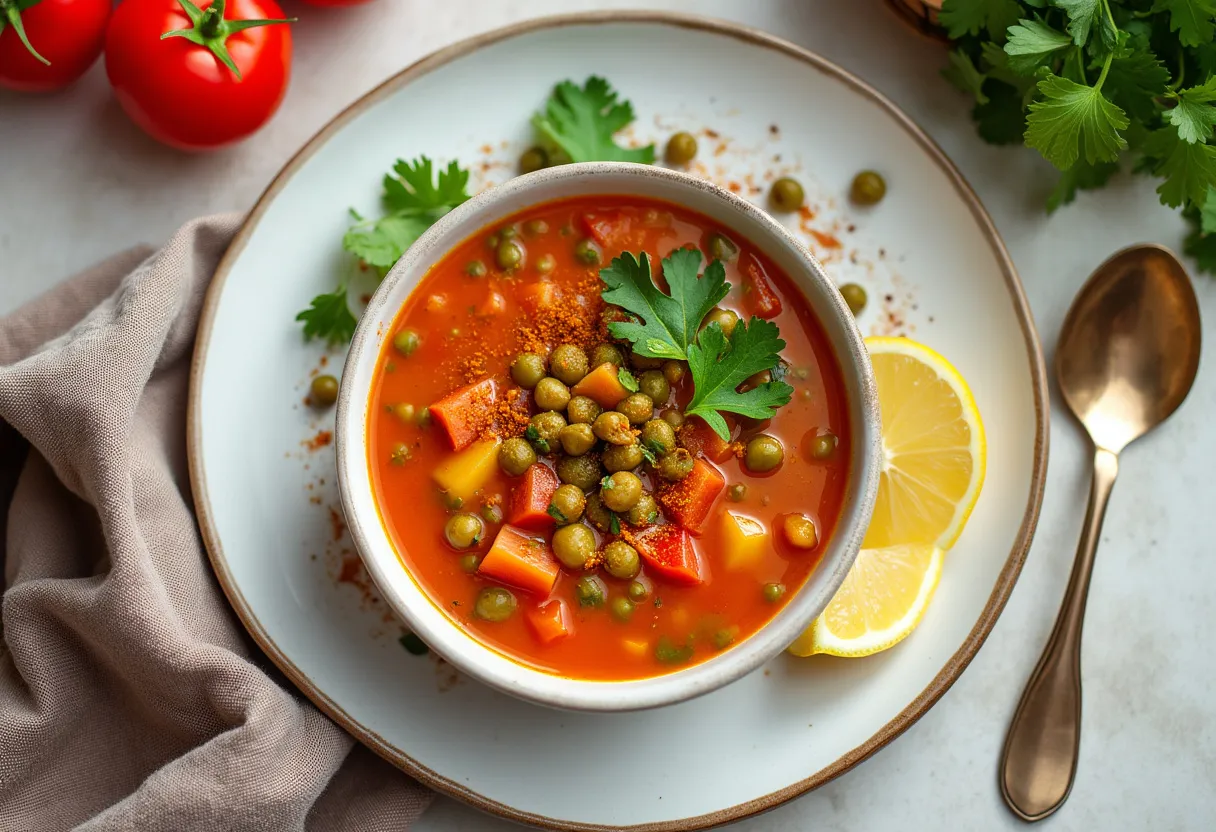 Zesty Harira Soup recipe image