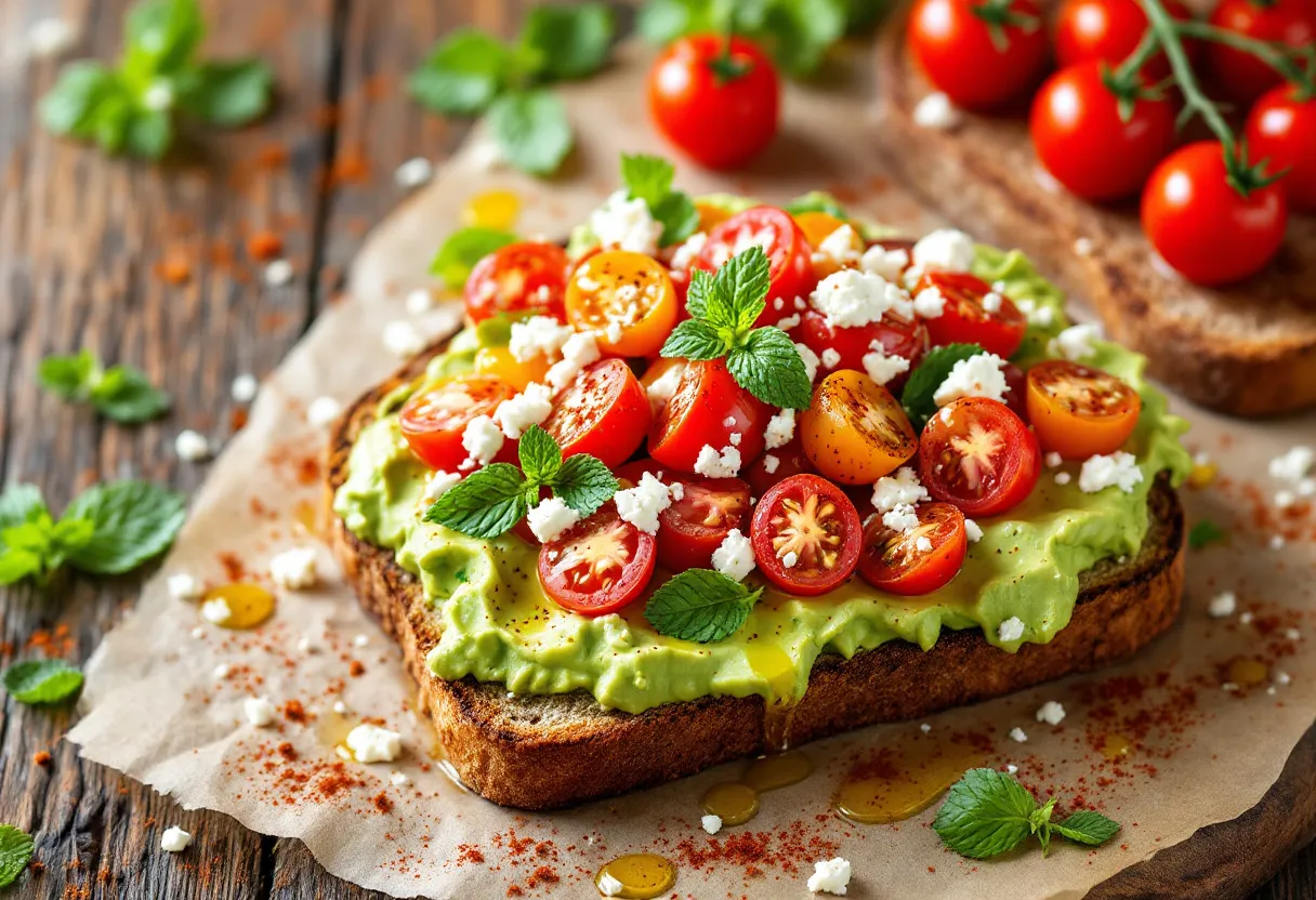 Zesty Sahara Tartine recipe image