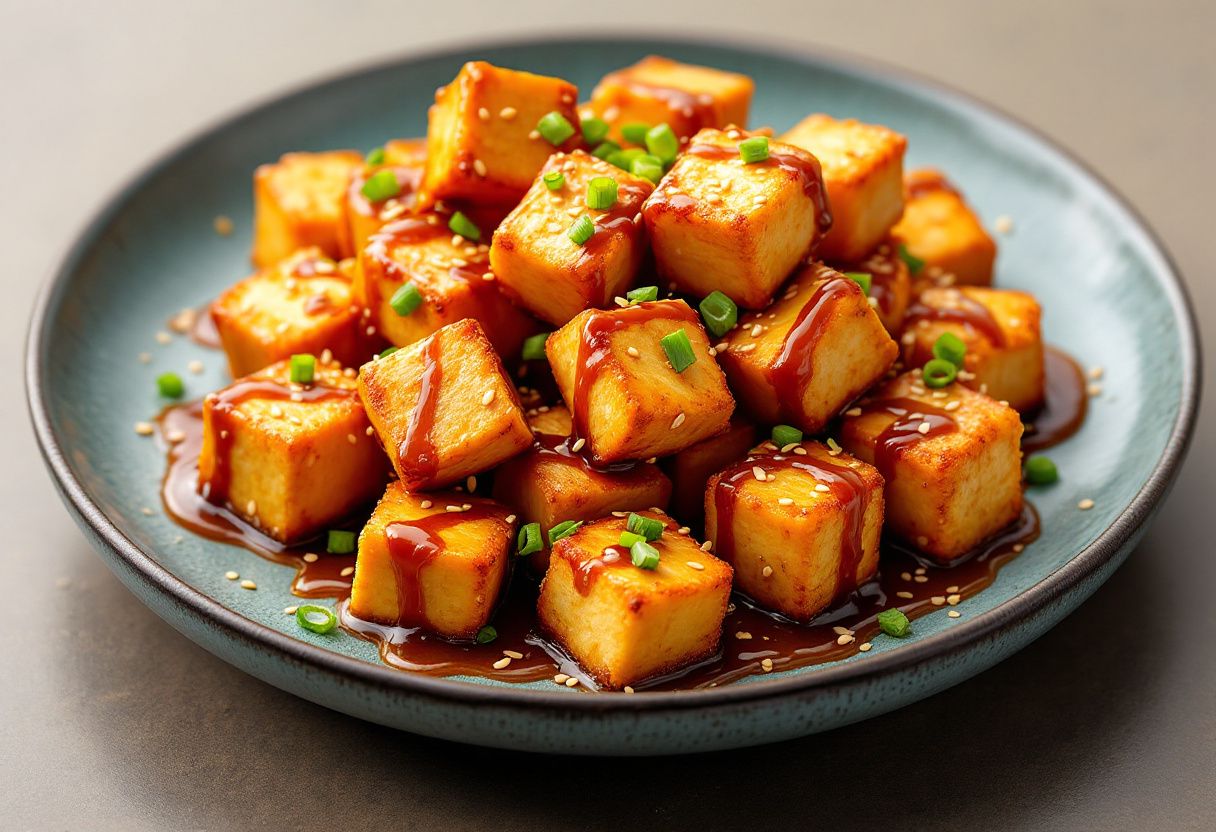Zhejiang Sesame Tofu Cubes recipe image