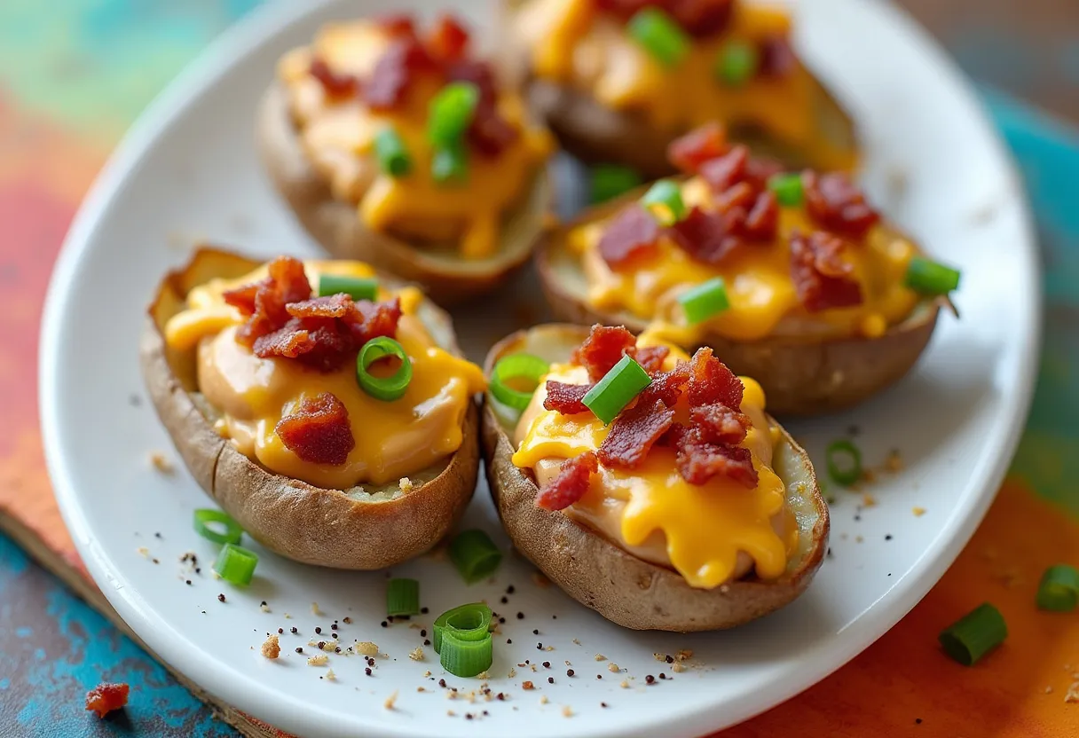 Double Baked Potato Skins With Peanut Butter From Friends Tv Show