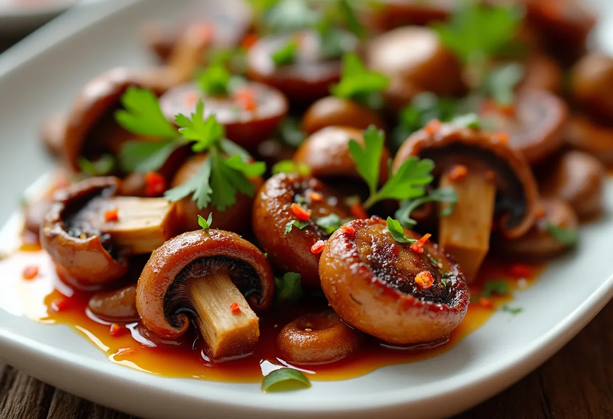 Sweet And Spicy Mushrooms From Gilmore Girls Tv Show